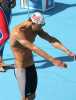 Michael Phelps getting ready for swim meet - Athens Olympics