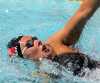 Danish Swimmer, back stroke, women's heat  - Athens Olympics women's swim meet