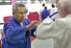 Paralympian Scott Moore with Coach Willy Cahill, Paralympians training at Cahill's Judo Academy