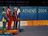 Medals ceremony, Scott Moore  - 2004 Athens Paralympics  - Judo