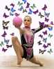 Galina Shyrkina rhythmic gymnastics ball graphic butterflies