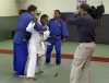 Vern Glenn learning judo throw with Sensei Pat Barre, KRON 4 News Taping - January 2004