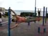 Flying human flag oblique ab crunch vert: Luc /marcusbondi