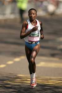 Margaret Okayo - Flora London Marathon 2005
