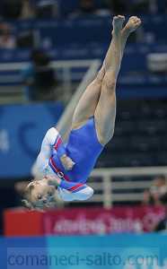 Elena Zamolodchikova flip twists - 2004 Athens Summer Olympics