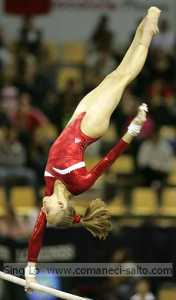 Nastia Liukin bars blind change - Aarhus Worlds 2006