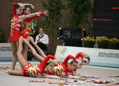 Maldova group ribbons- Deventer Grand Prix 2006 Rhythmic Gymnastics