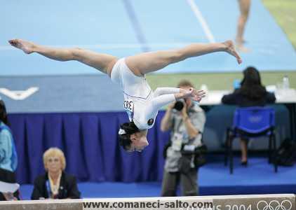 Catalina Ponor beam back aerial - 2004 Athens Summer Olympics