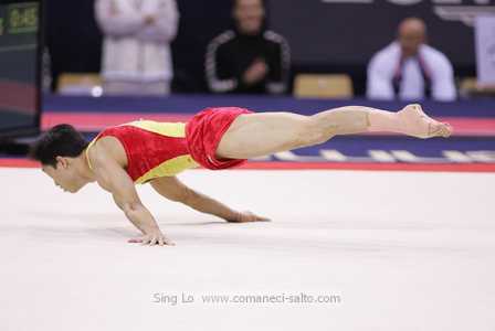 Wei Yang floor planche - Aarhus Worlds 2006