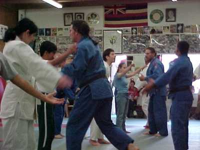 Blind judo kids clinic demo, KRON 4 News Taping - April 2004