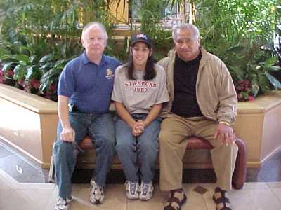 Lori, Willy, Ron - preparing for Athens 2004 Paralympics - Judo