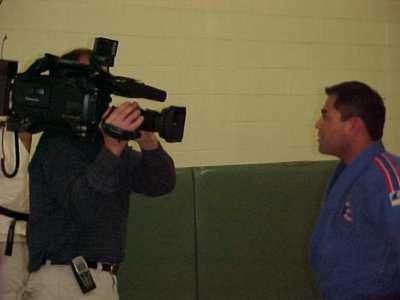 Stanford head coach Raul Tamayo on Judo Paralympics, KRON 4 News Taping - January 2004
