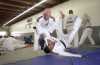 Scott Moore judo throw, Paralympians training at Cahill's Judo Academy