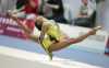 Aliya Garaeva clubs oversplit leap - Deventer Grand Prix 2006 Rhythmic Gymnastics